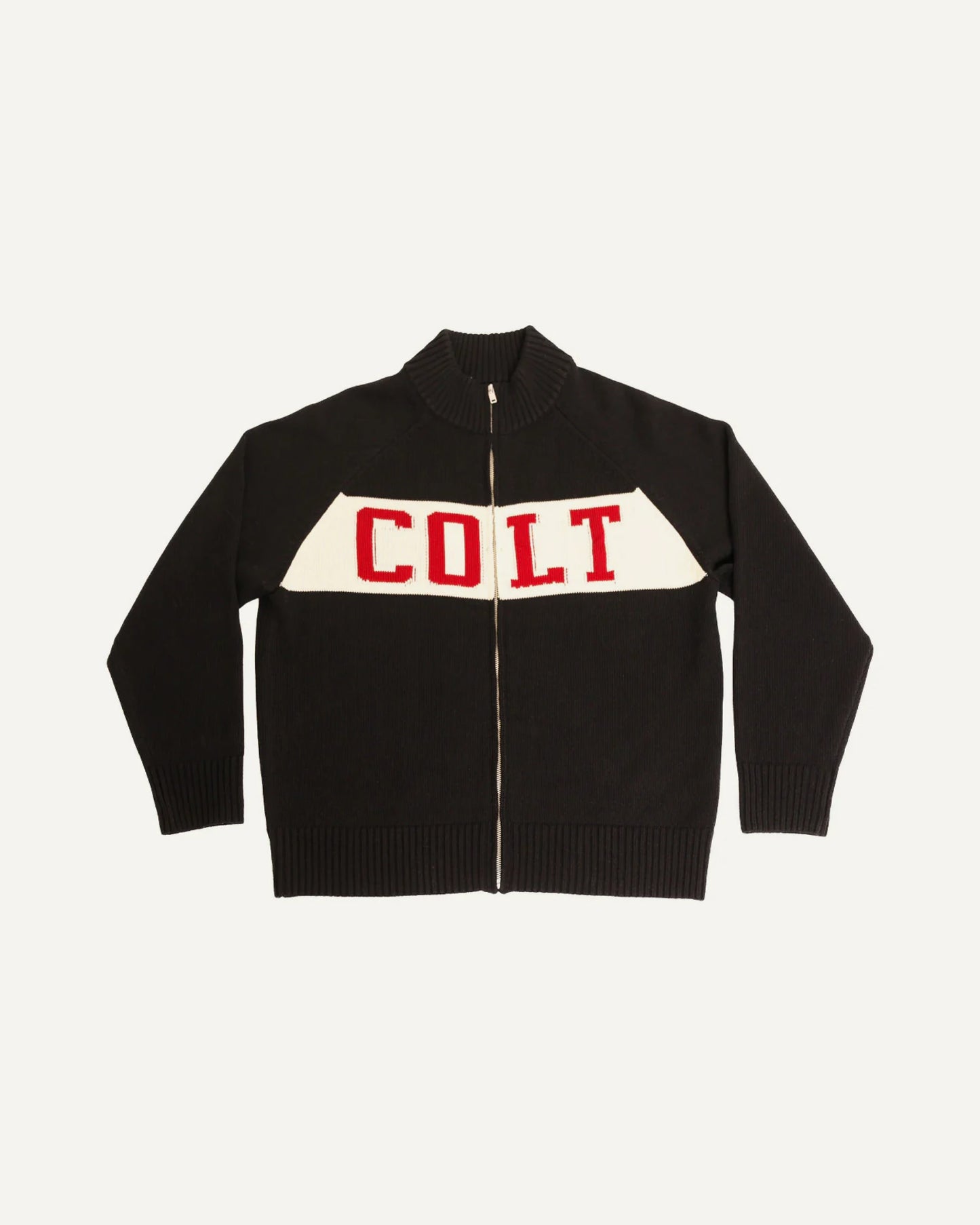 Logo Spellout Knitted Track Jacket