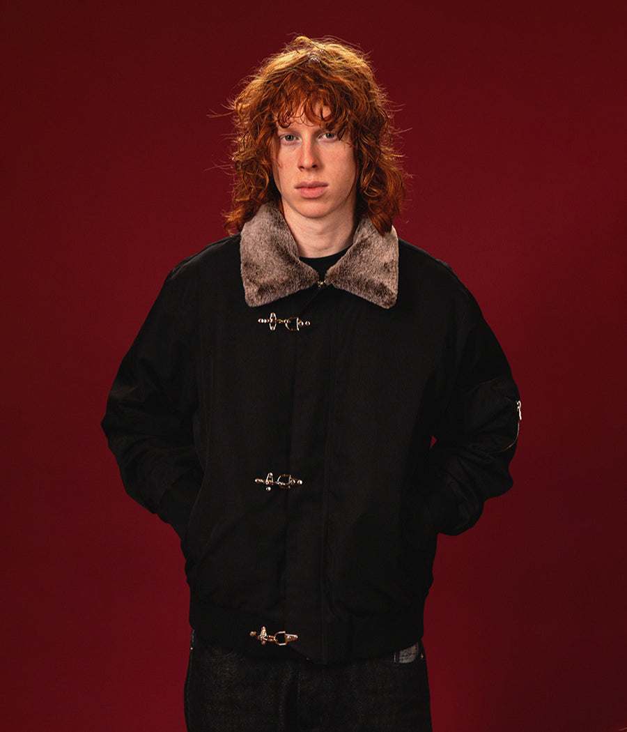 Clasped Flight Jacket