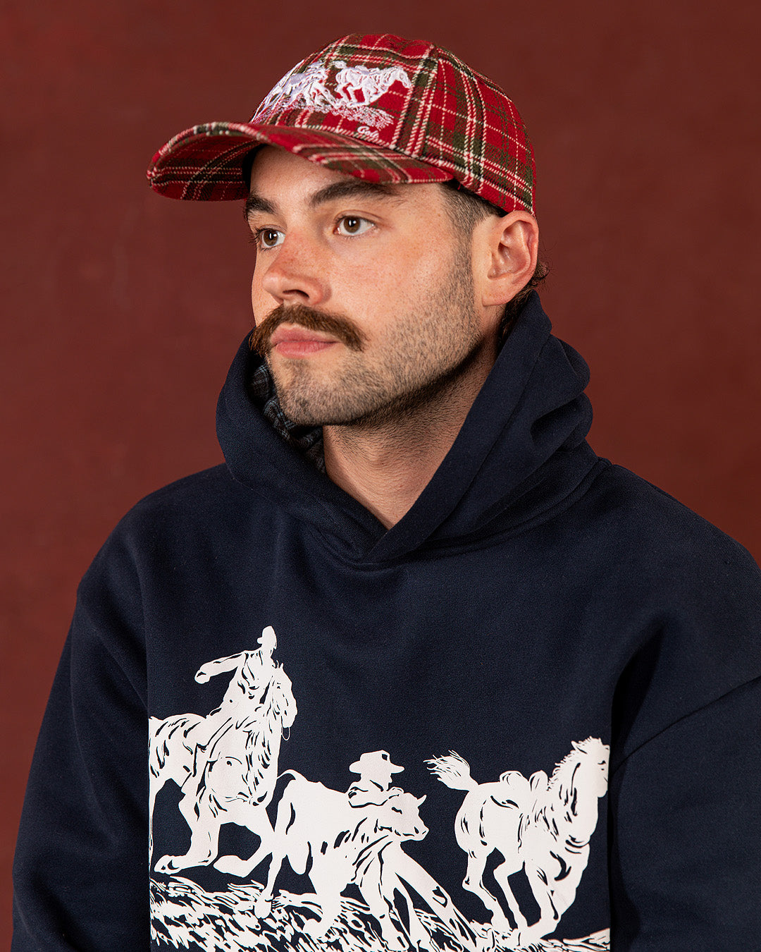 Plaid Cattle Run 5 Panel
