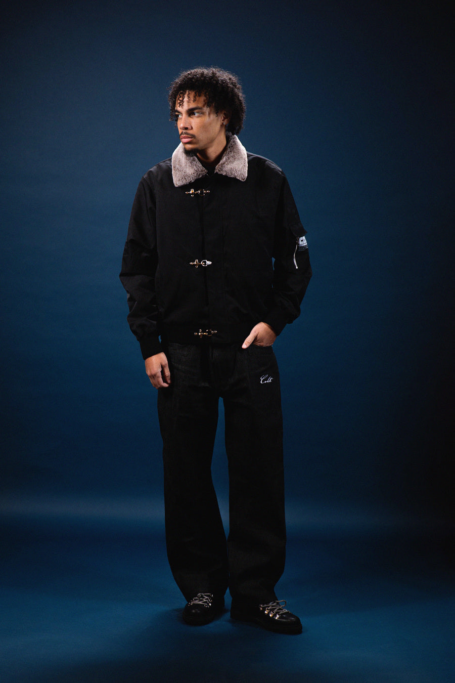 Clasped Flight Jacket