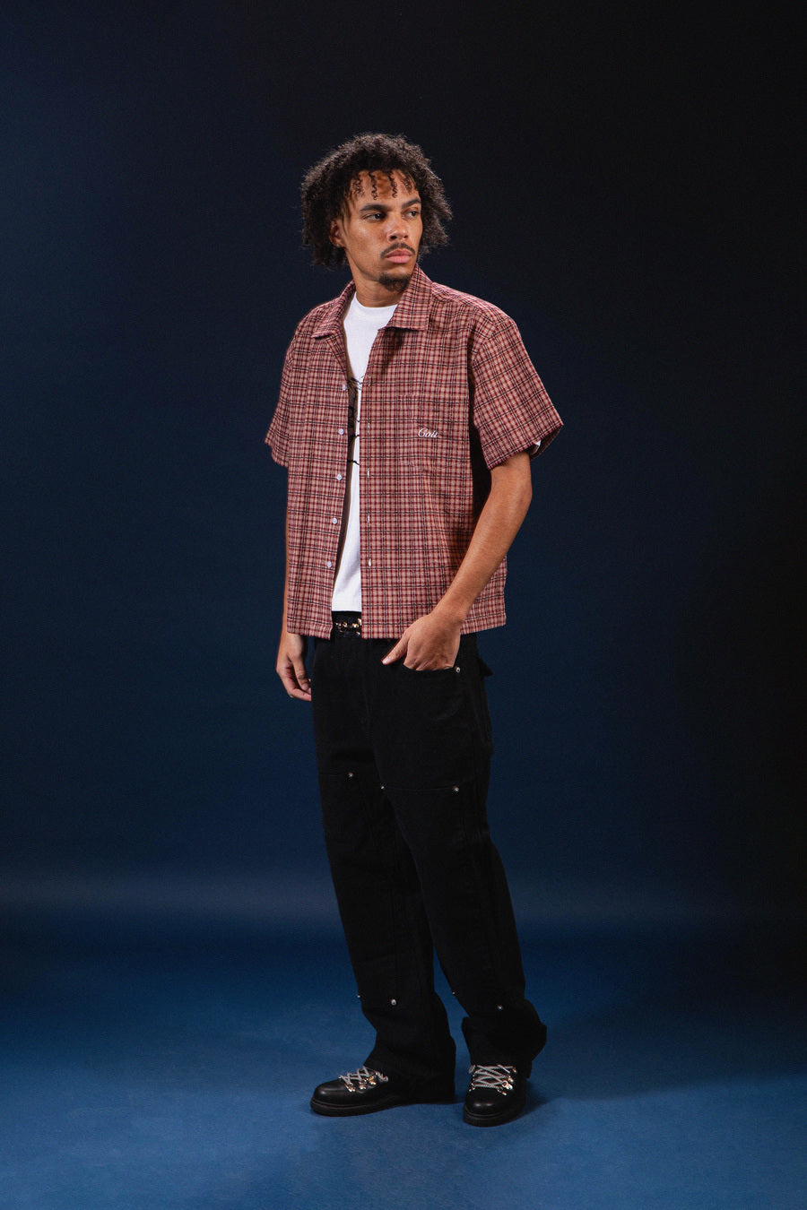 Red Plaid Button Up