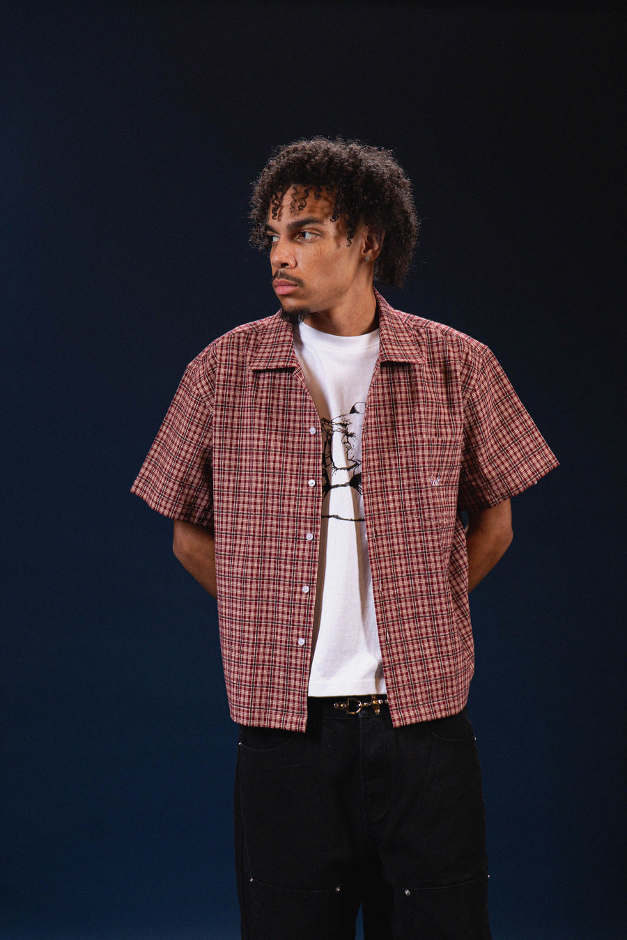 Red Plaid Button Up