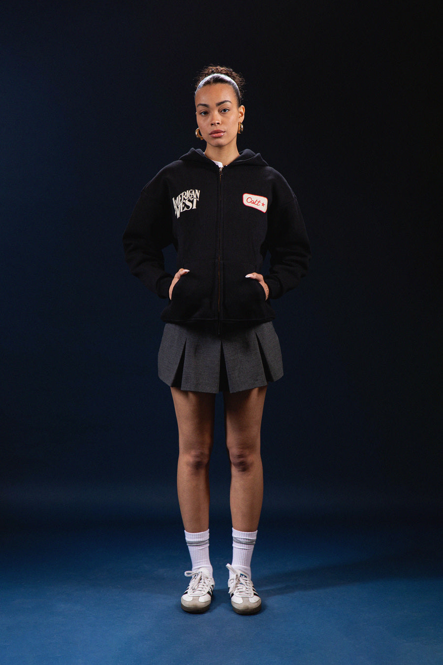 American West Zip Up Hoodie