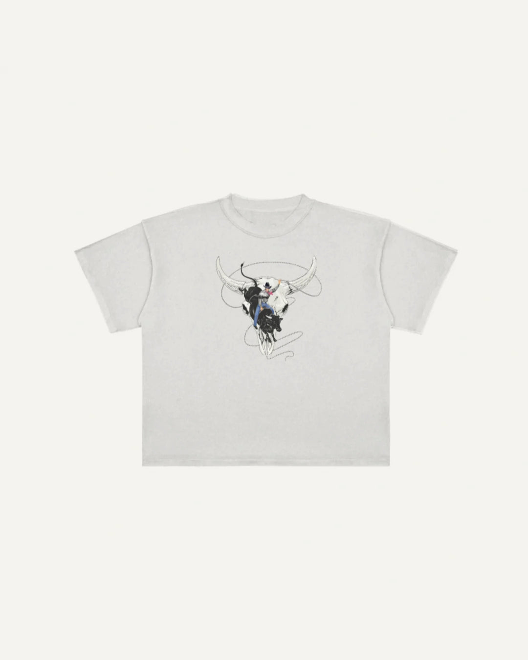 Rodeo Skully Tee (White)