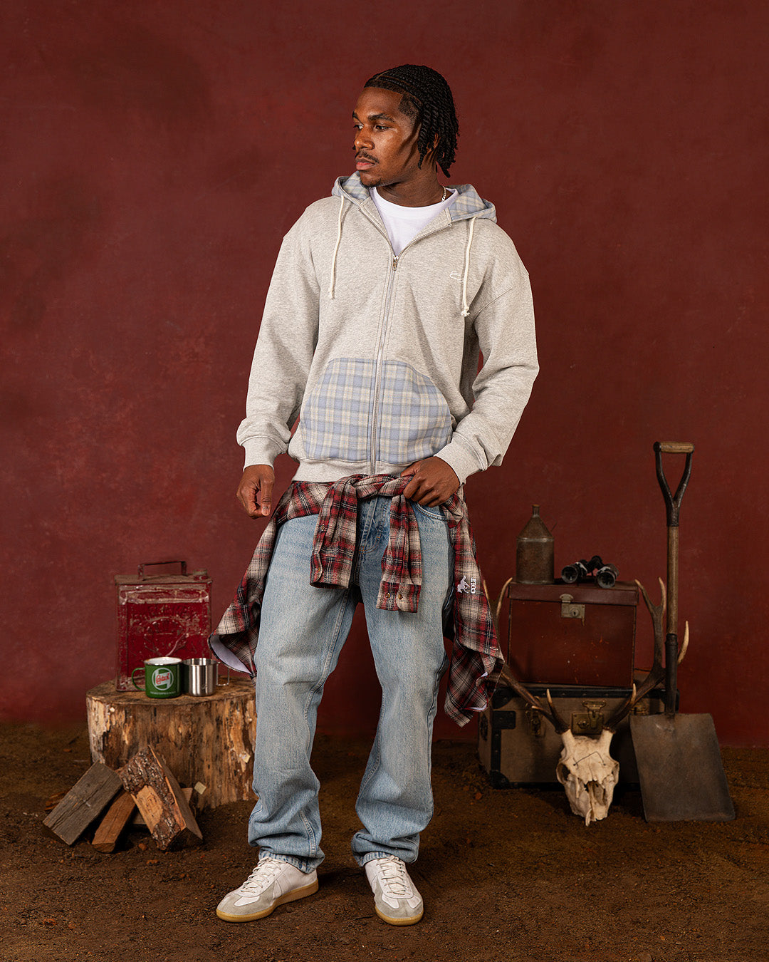Picnic Plaid Zip Up