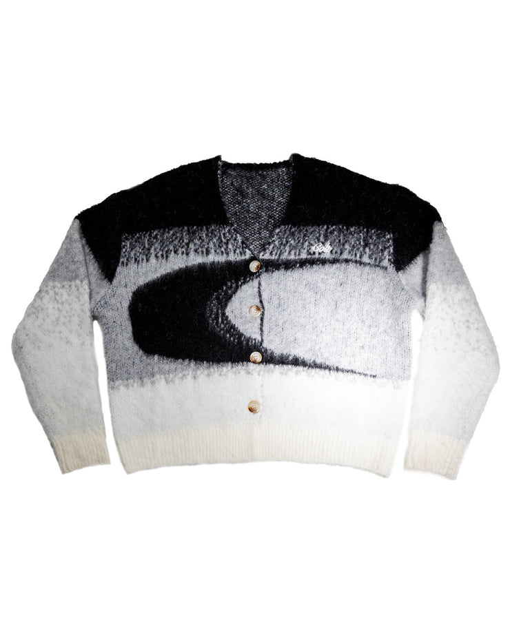 Mohair Monochrome Cardigan