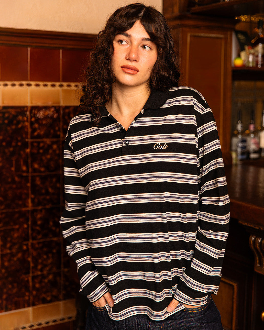 Striped Rugby Polo