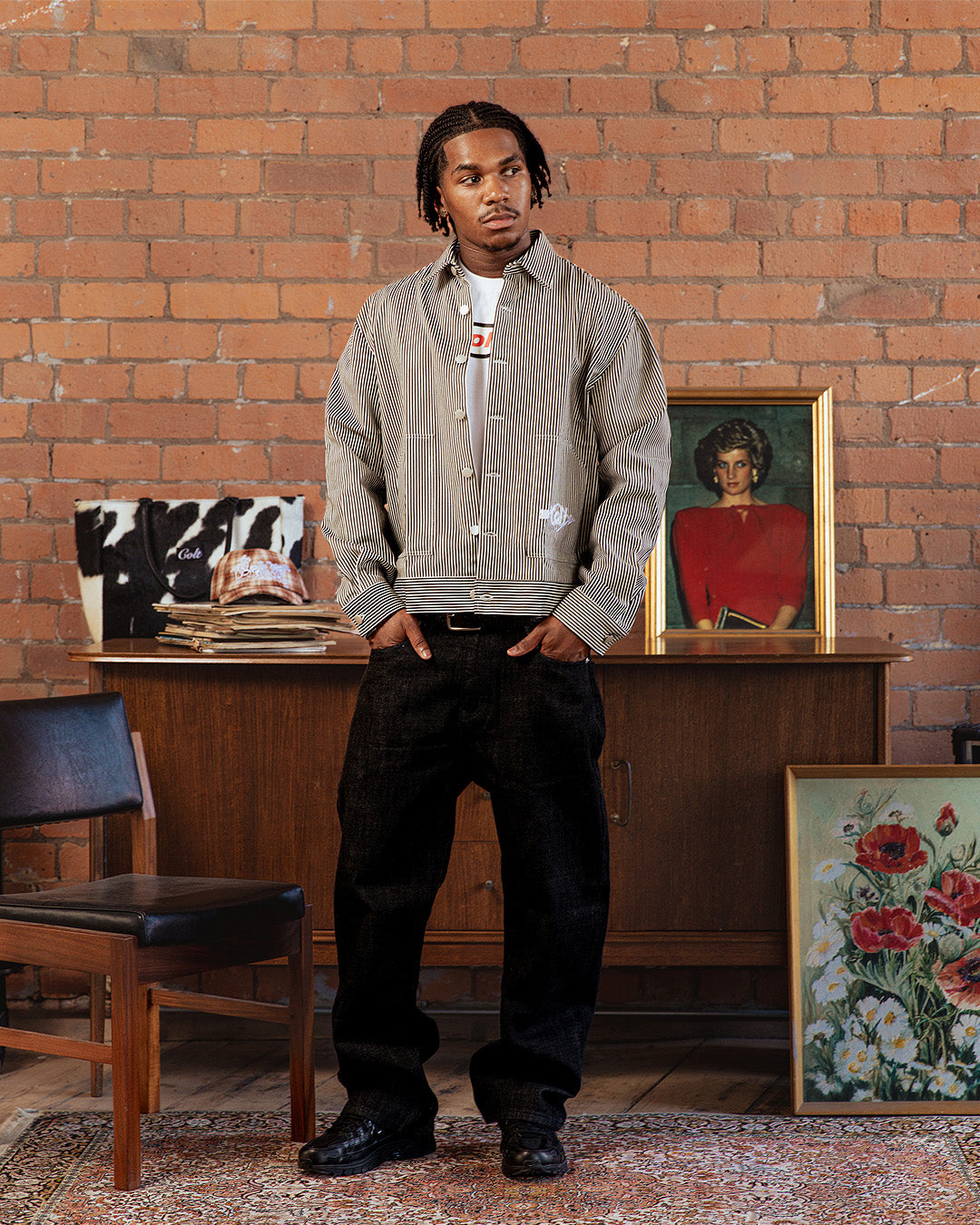 Pinstripe Chore Jacket