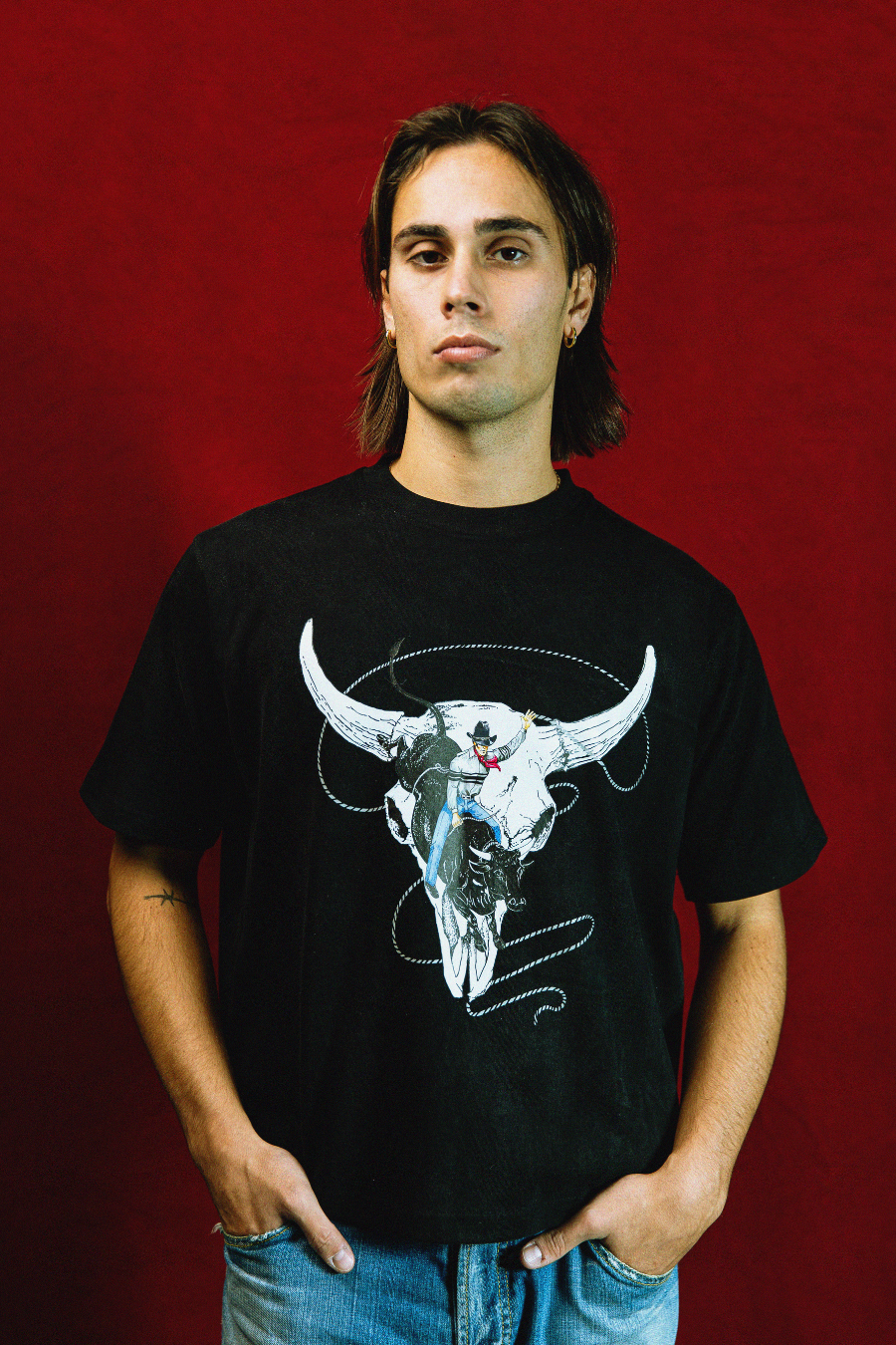 Rodeo Skully Tee (Vintage Black)