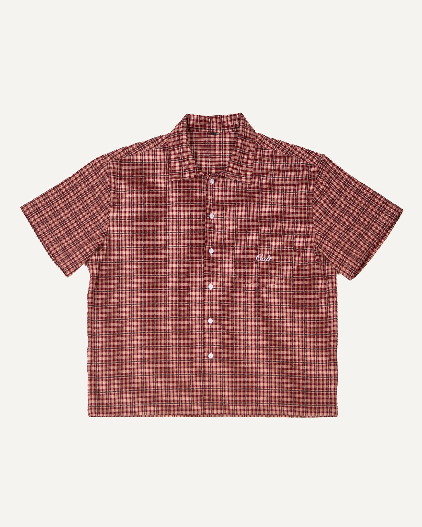 Red Plaid Button Up