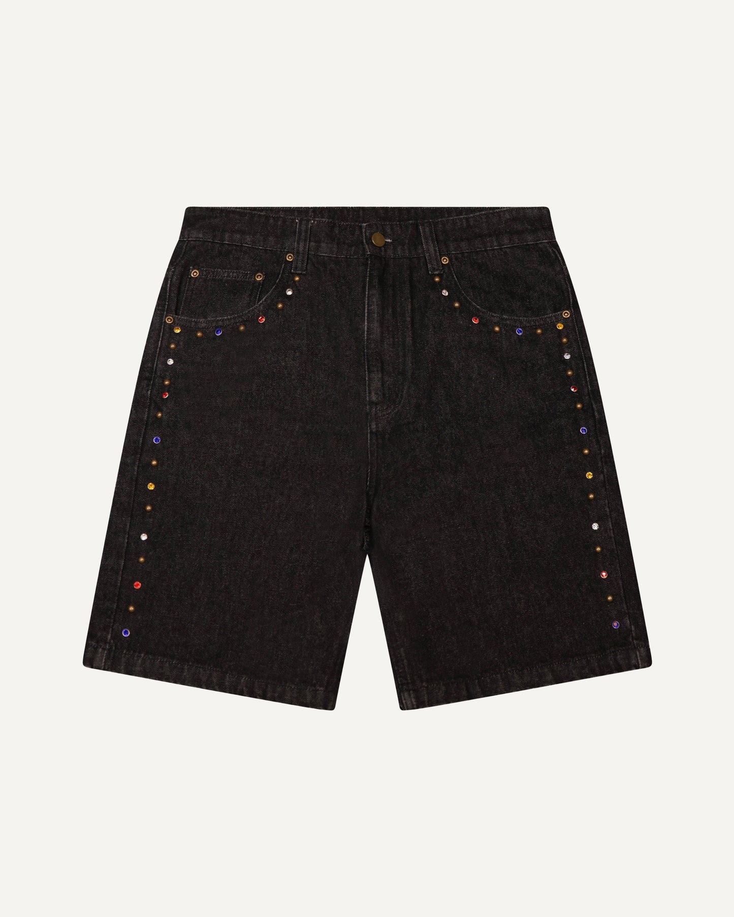 Rhinestone Denim Jorts