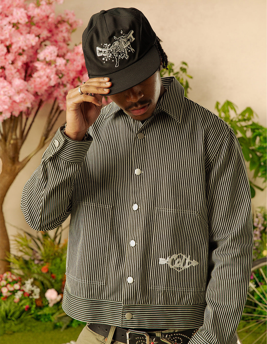 Pinstripe Chore Jacket