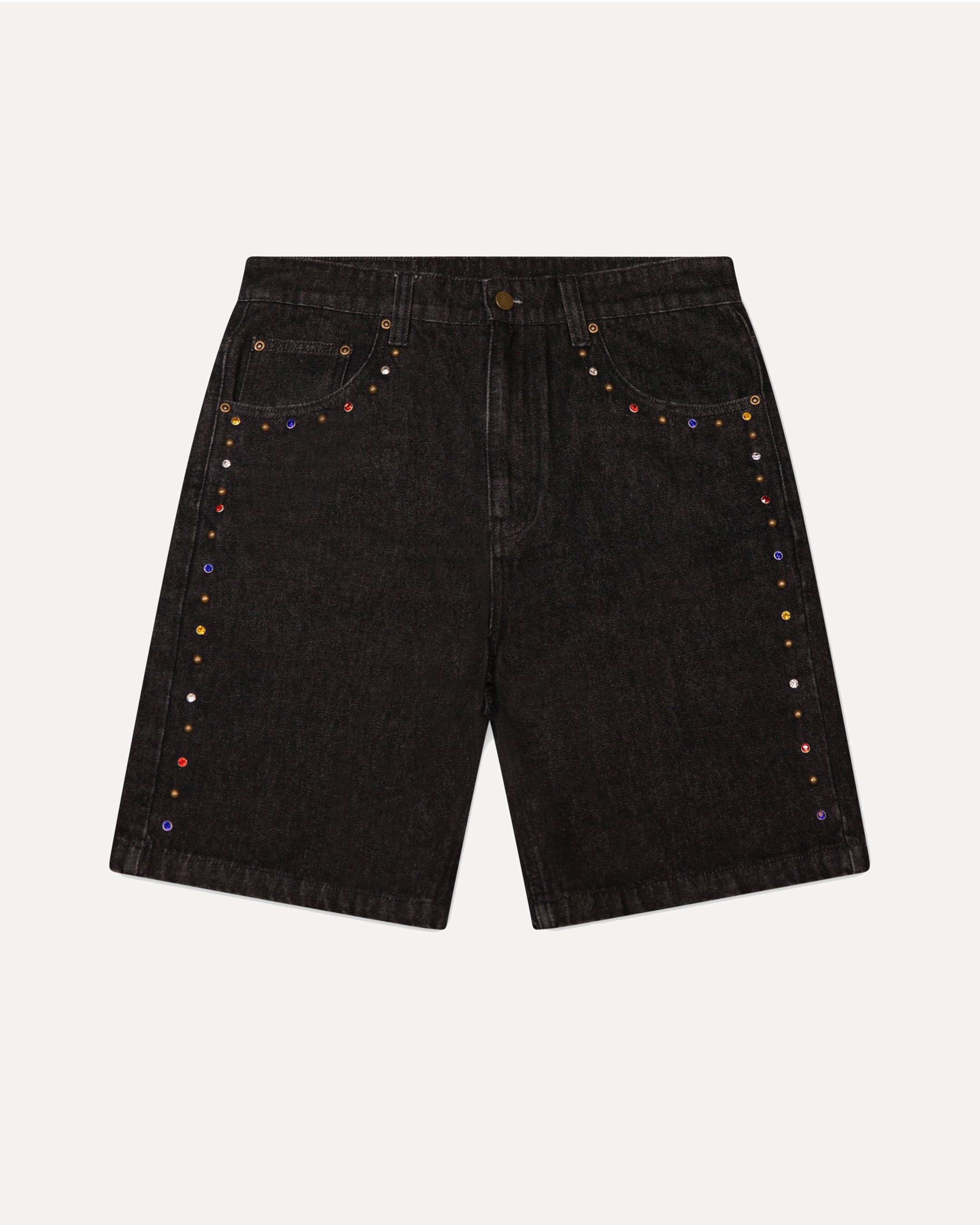 Rhinestone Denim Jorts