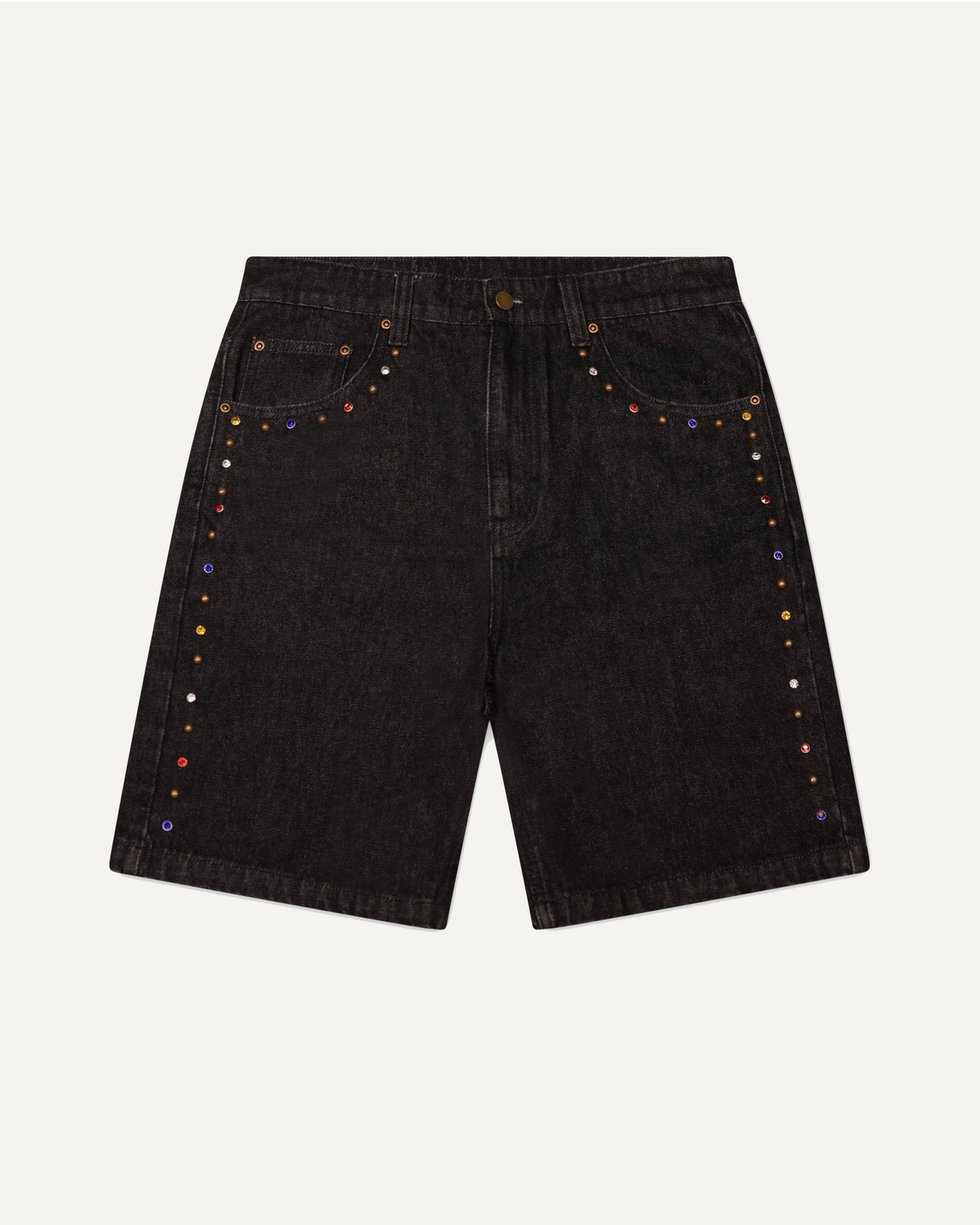 Rhinestone Denim Jorts