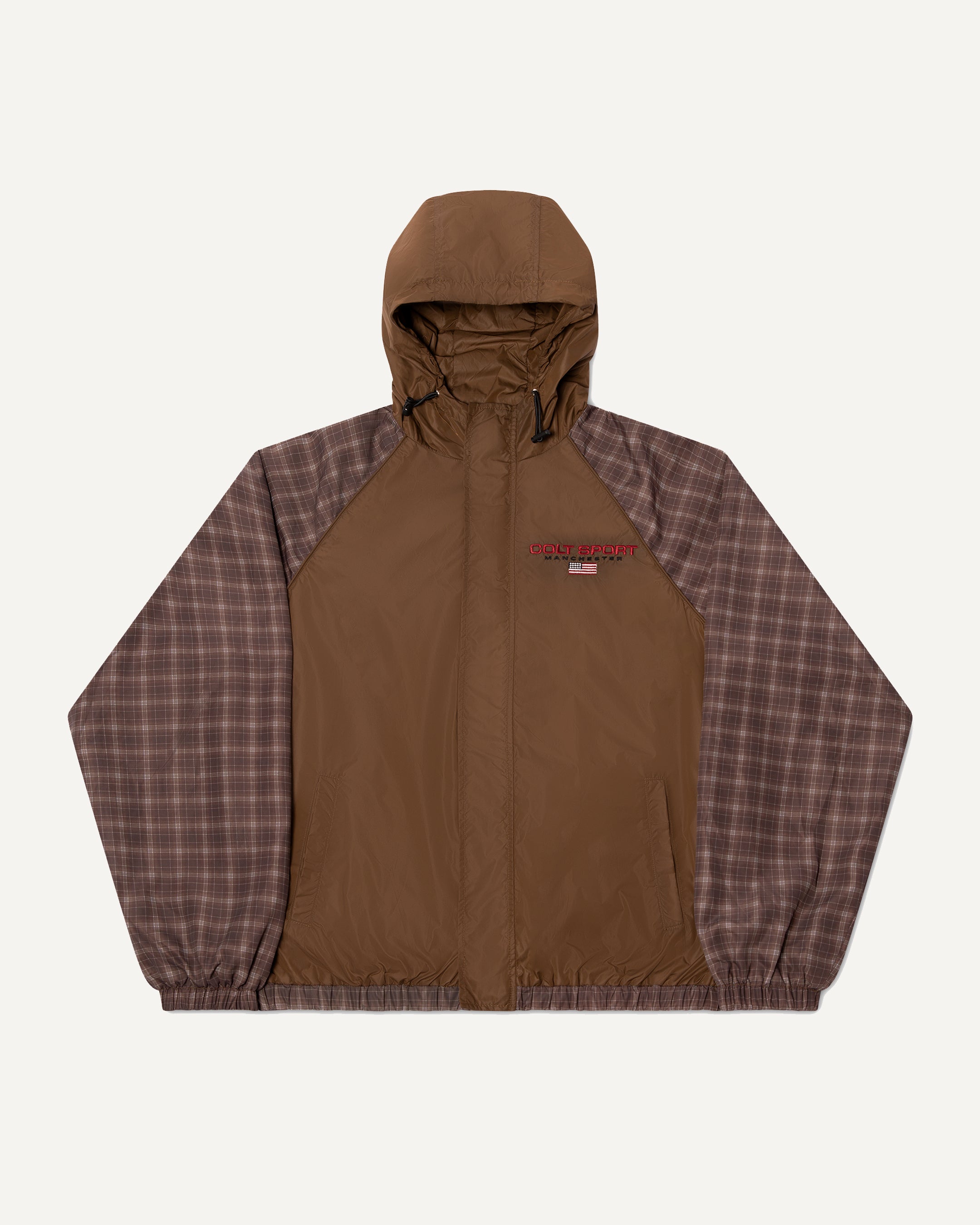 Gingham Plaid Windbreaker