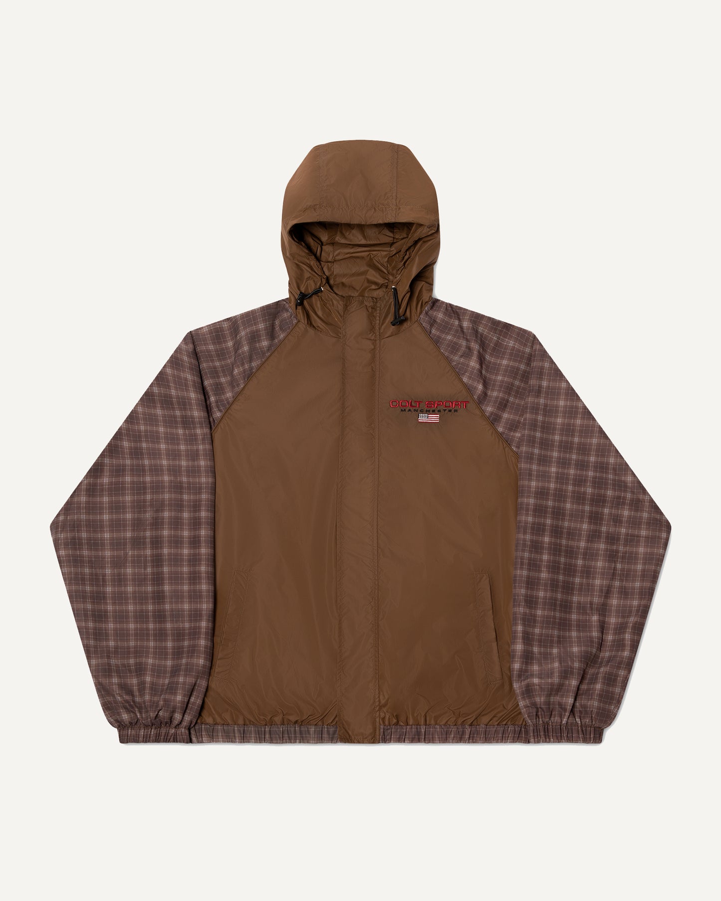 Gingham Plaid Windbreaker