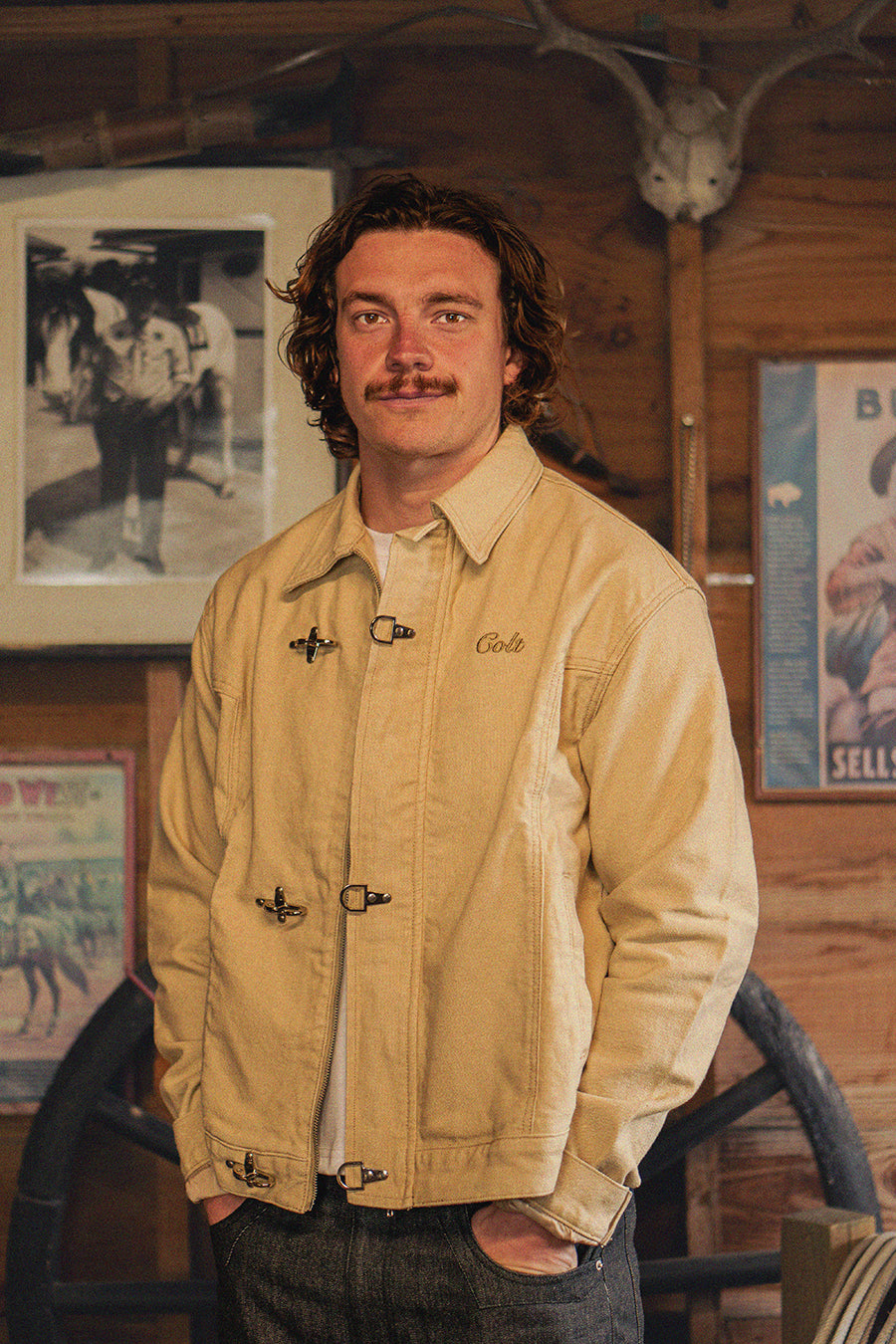Beige Clasped Jacket