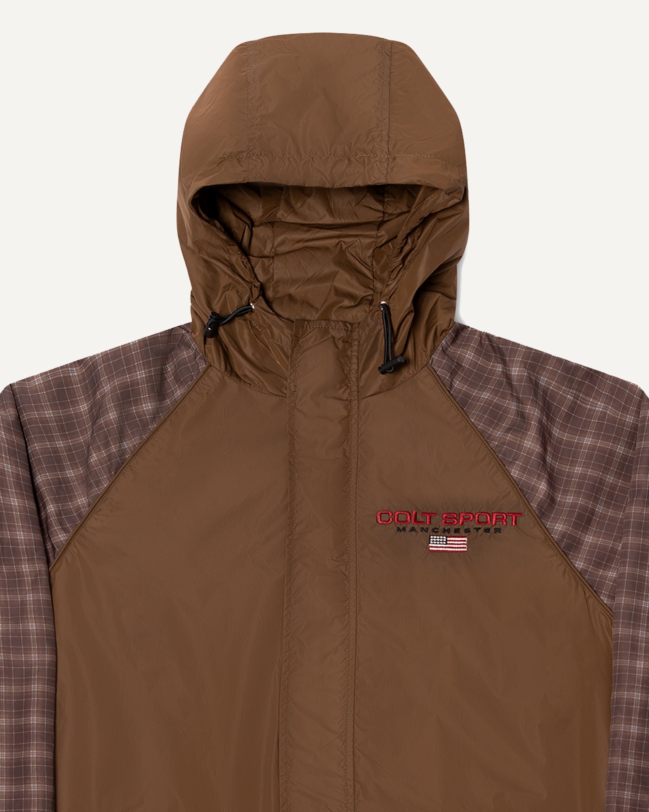Gingham Plaid Windbreaker