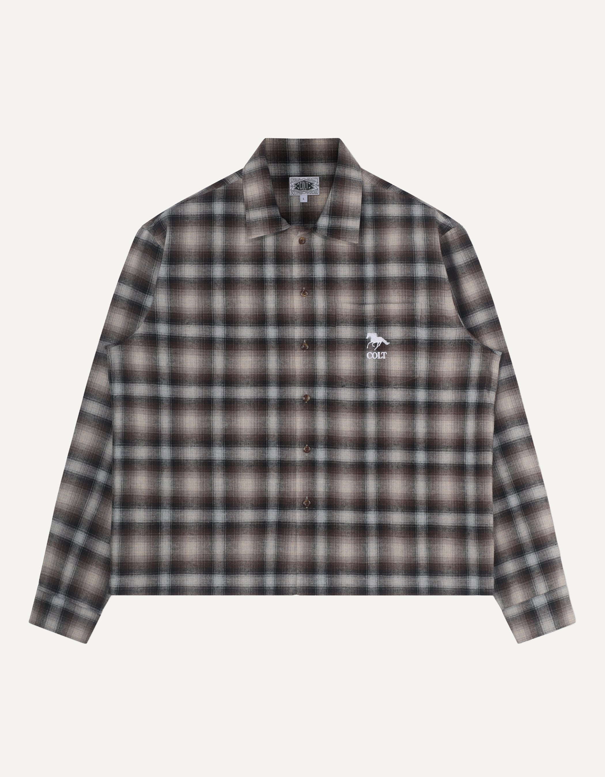 Shadow Plaid Button Up