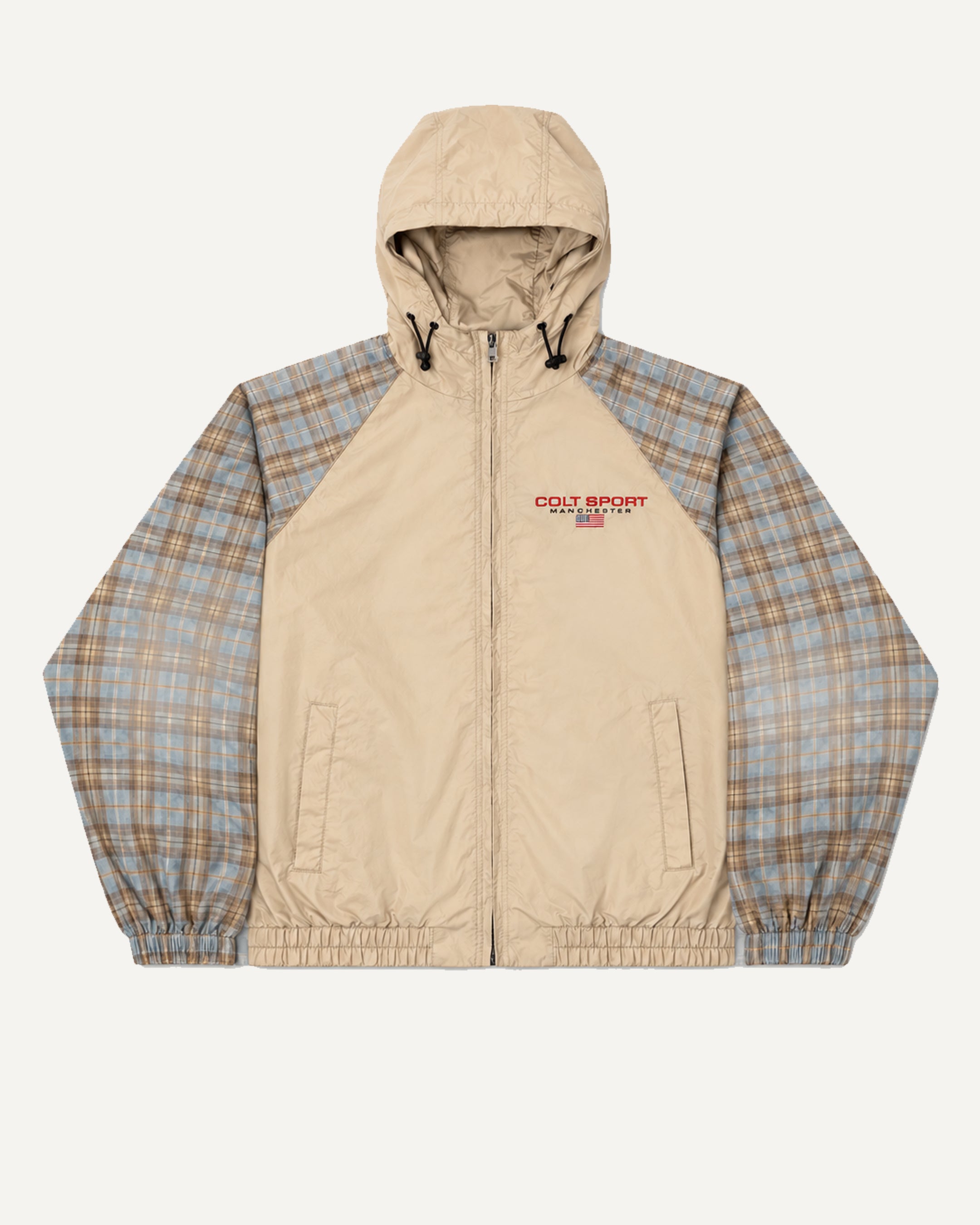 Gingham Plaid Windbreaker